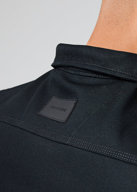 The All-Weather Zip Up Shell in Black - Men's