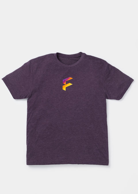 Golden Hour Logo Tee in Vintage Purple