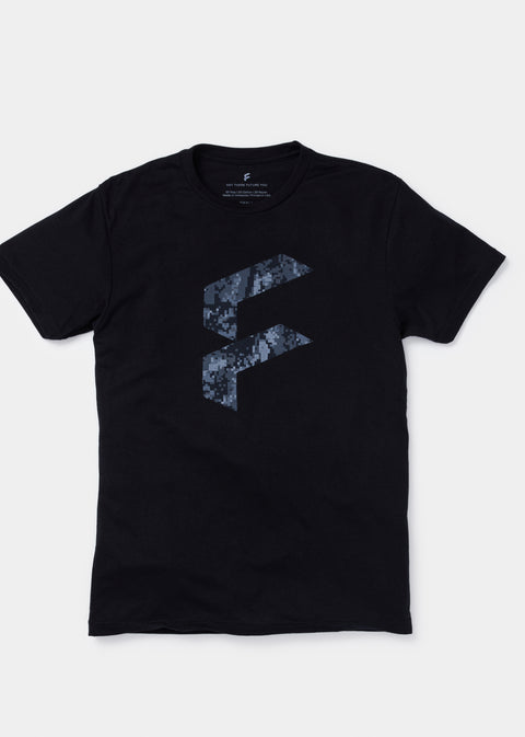 Digital Camo “F” Logo Tee in Black