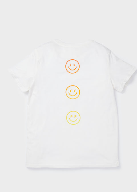 Smiley Gradient Tee in Natural