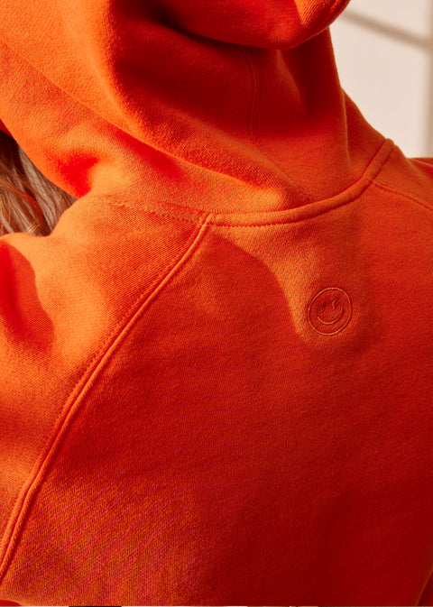 Orange Glow Hooded Sweatshirt