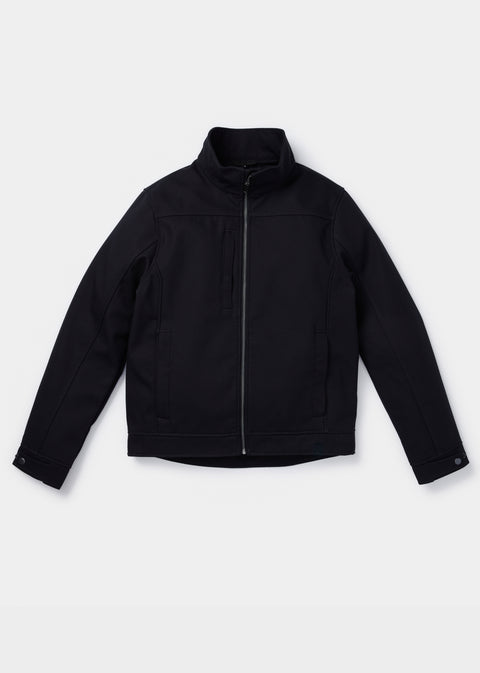 The All-Weather Zip Up Shell in Black - Men's